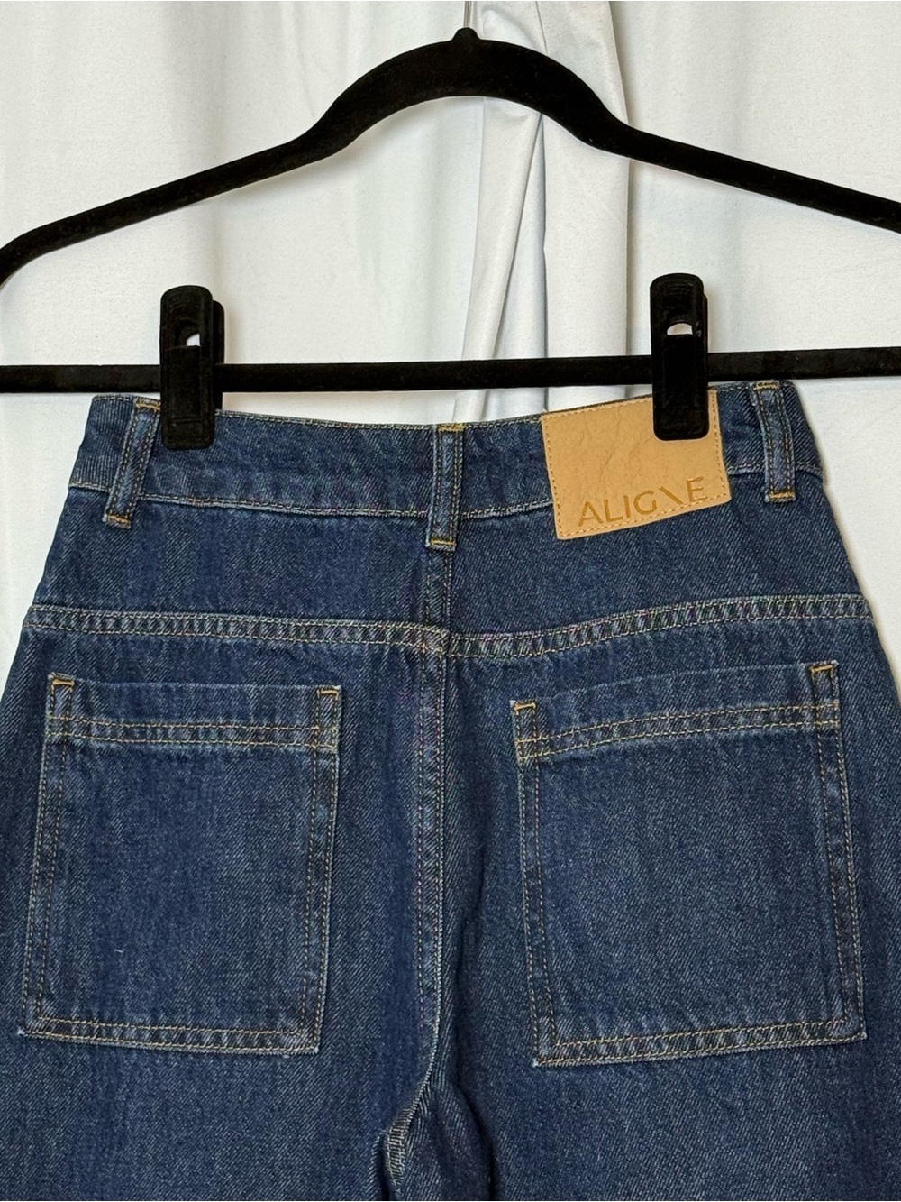 Aligne Miles Denim Culotte Jeans Dark Wash Wide Leg Size 24 NWT - Picture 8 of 14